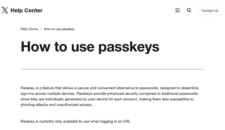 东洲苹果维修店铺分享iOS用户如何通过通行密钥(Passkey)登录 